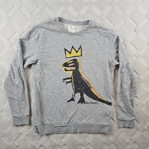 Jean-Michel Basquiat Crew Neck Sweater Womens Large Graphic Print Pull Over